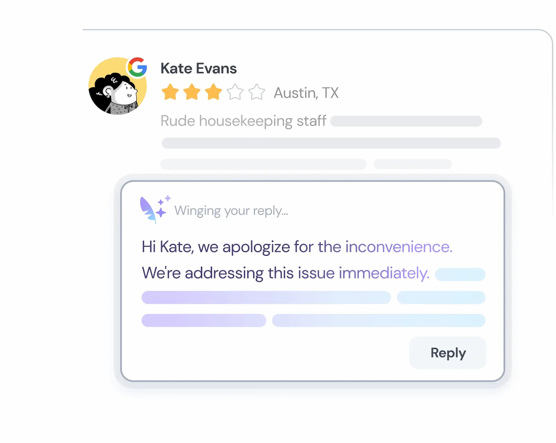 Slimme reacties die <br aria-hidden class="max-2xl:hidden">menselijk aanvoelen
